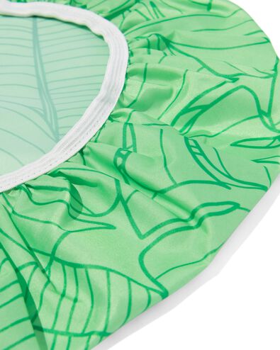bonnet de douche vert avec feuilles - 11880068 - HEMA