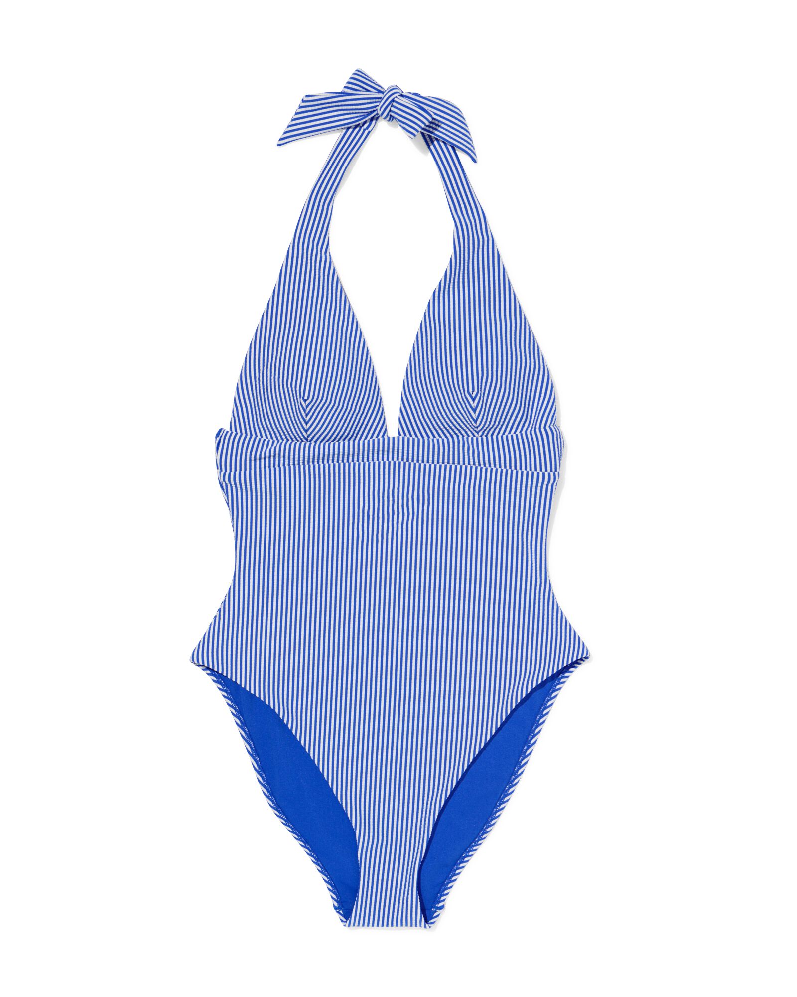 maillot de bain femme seersucker bleu - 22352070BLUE - HEMA