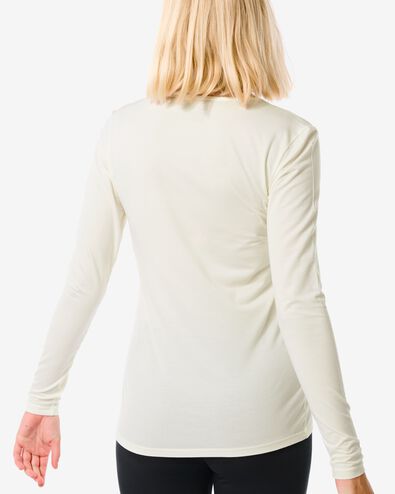 t-shirt thermique femme blanc L - 19656933 - HEMA
