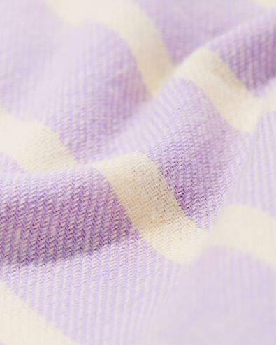 Kinderpyjama Flanell mit Streifen lila - 23001140LILAC - HEMA