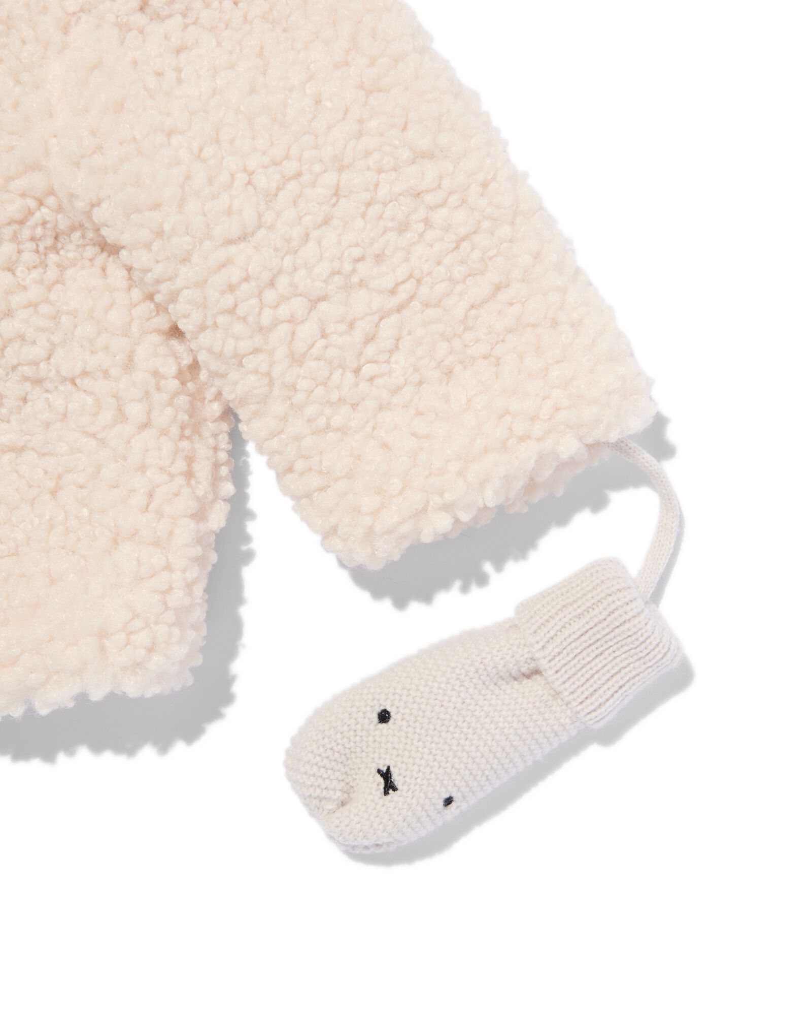 Moufles Bébé Avec Cordon Anti-perte - Taille 1-3 Ans, En Peluche Douce - Pour Hiver, Jeux Neige, Sorties