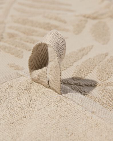 keukendoek 50x50 katoen bladeren beige - 5420082 - HEMA