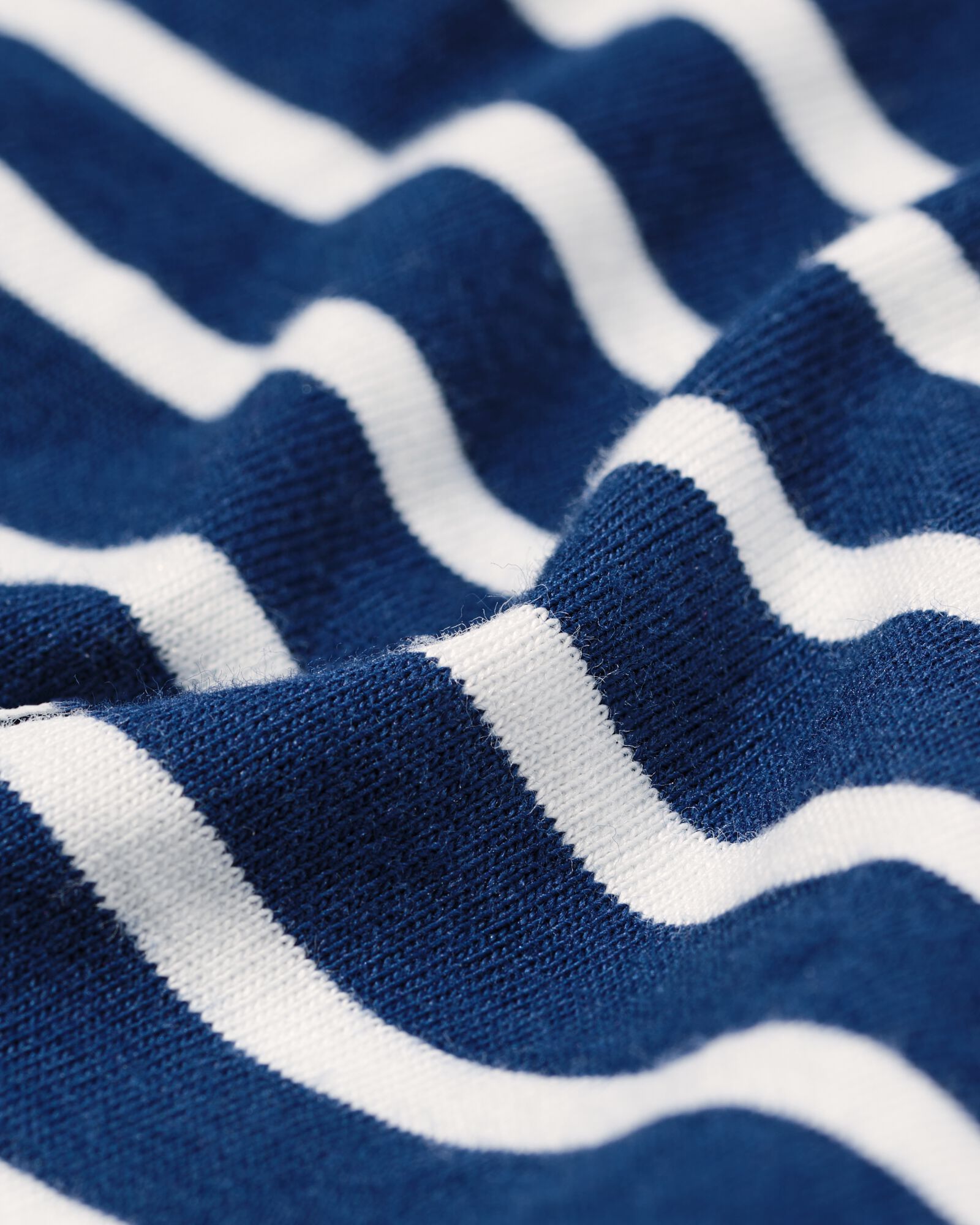 Damen-Kurz-Pyjama aus Jersey mit Streifen dunkelblau dunkelblau - 23401500DARKBLUE - HEMA