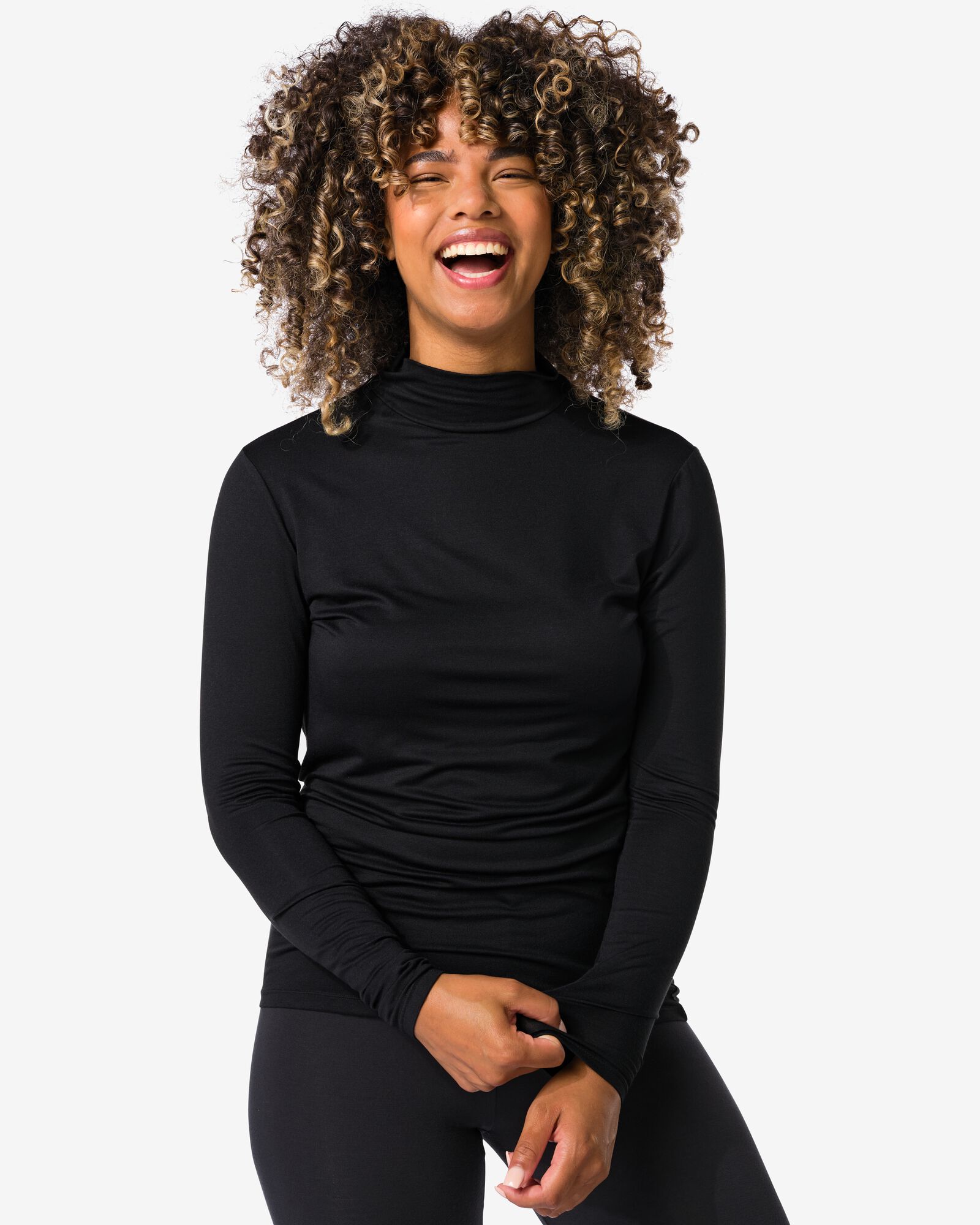 dames temptech shirt met col - 19640252 - HEMA