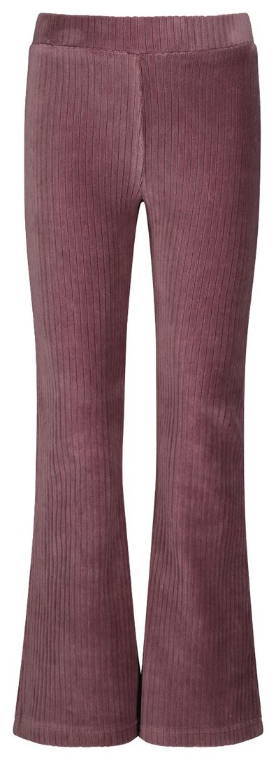 Kinder-Leggings, gerippt, Schlaghosenschnitt violett violett - 1000021885 - HEMA