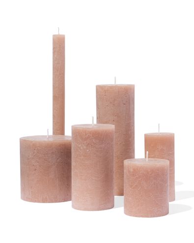 bougies rustiques marron marron - 2000000362 - HEMA