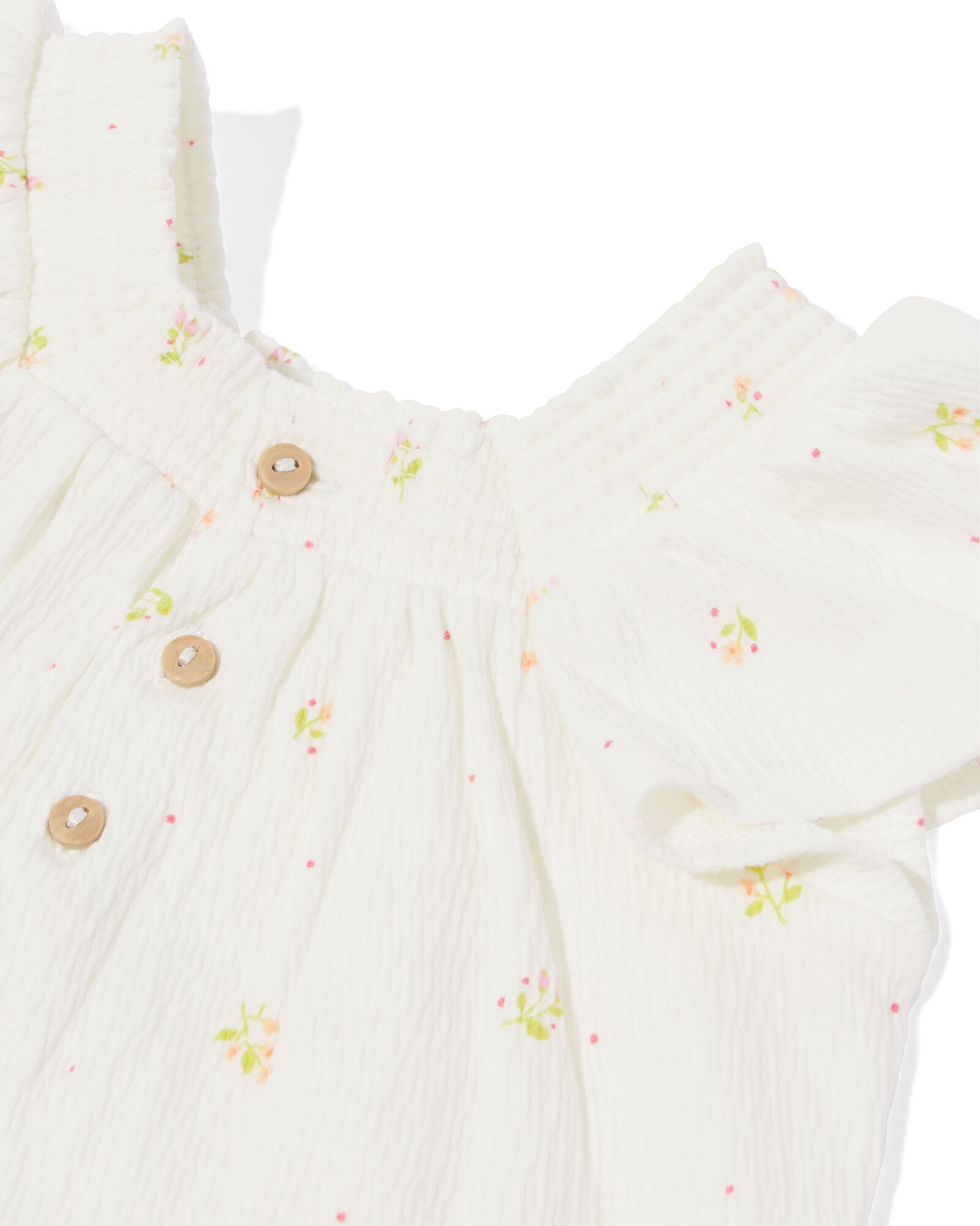 tunique b&eacute;b&eacute; fleurs blanc cass&eacute; - 33043650OFFWHITE - HEMA