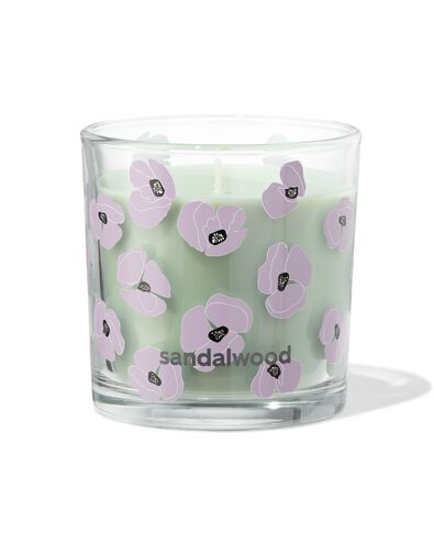 bougie parfum&eacute;e en verre ⌀10x10cm bois de santal - 13507587 - HEMA