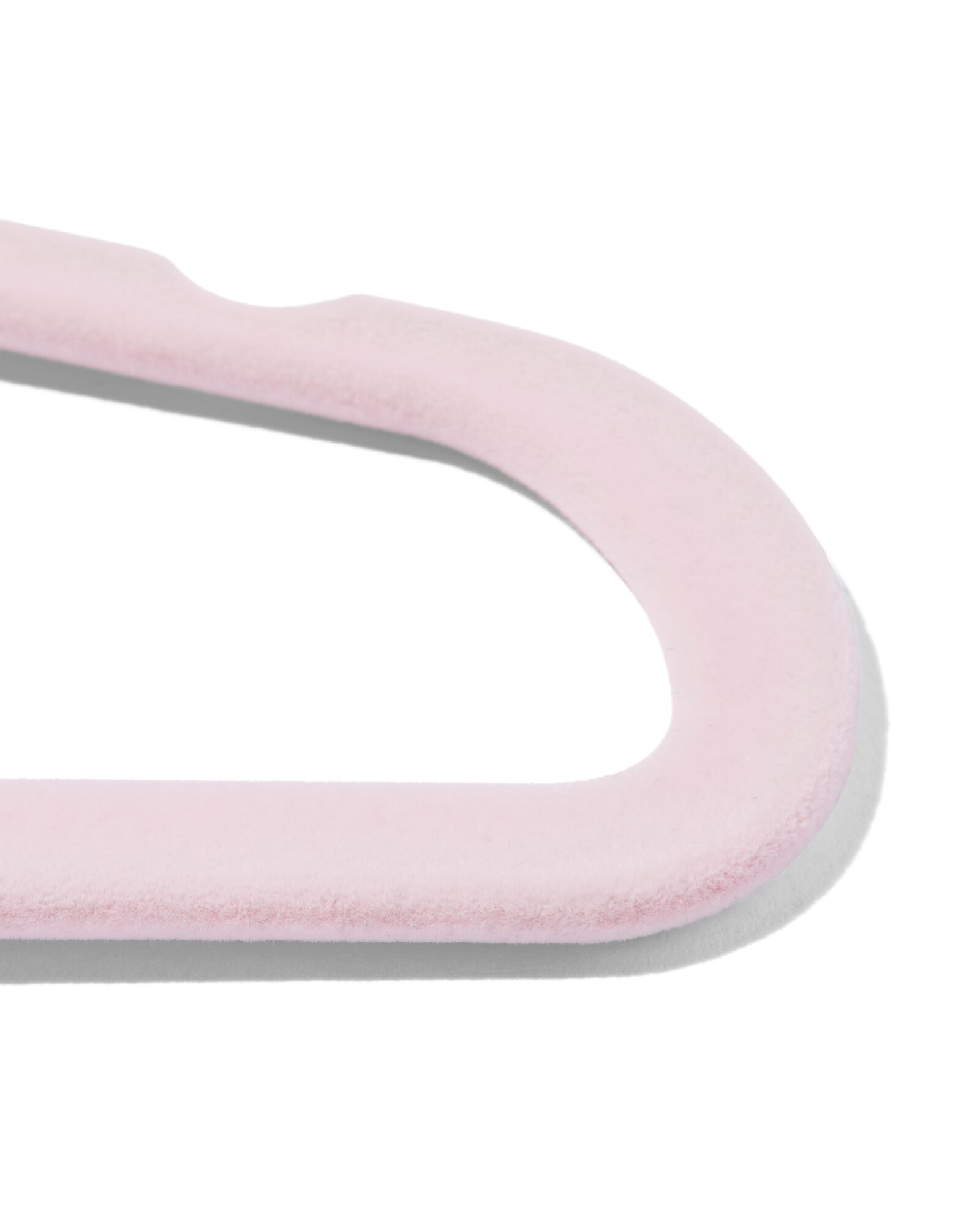 6 petits cintres en velours rose - 39800015 - HEMA