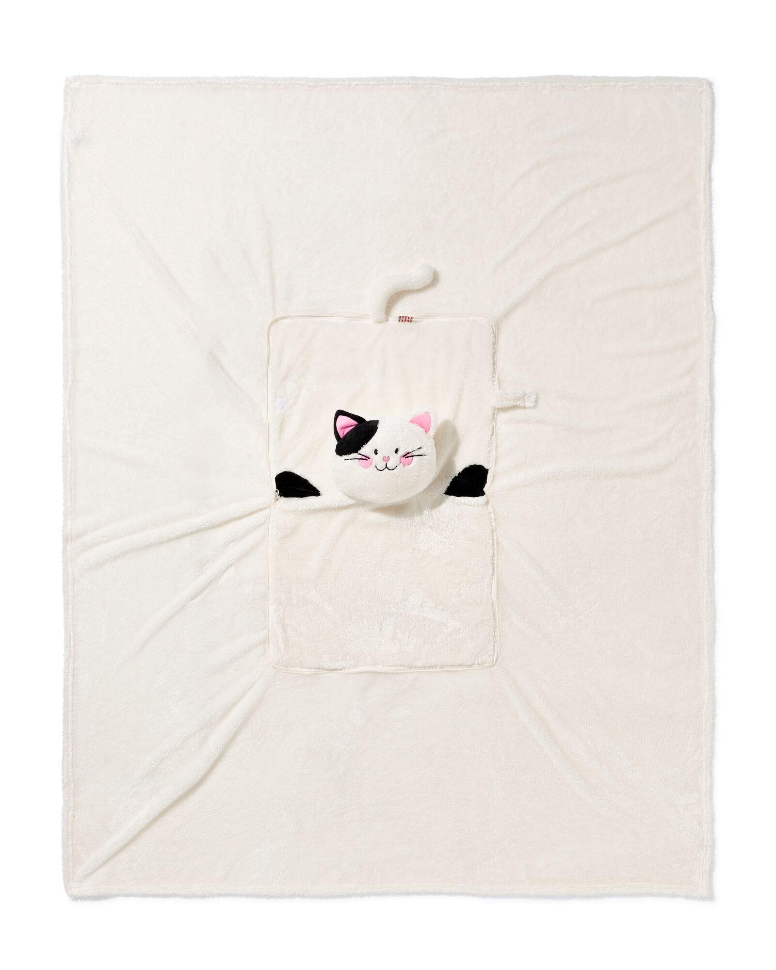 Kissen mit Kuscheldecke Katze - 61100095 - HEMA