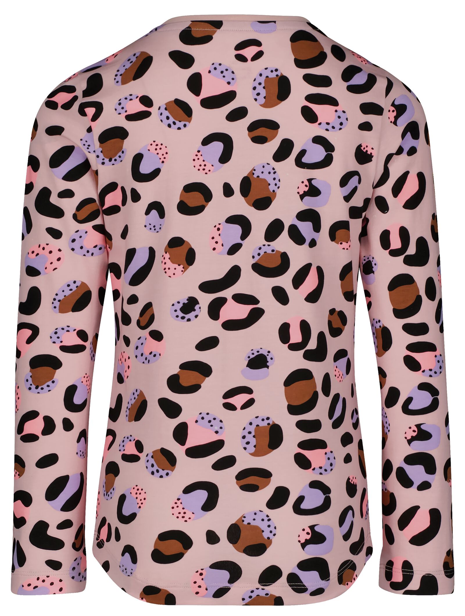 pyjama enfant coton/stretch léopard lichtroze 158/164 - 23094227 - HEMA