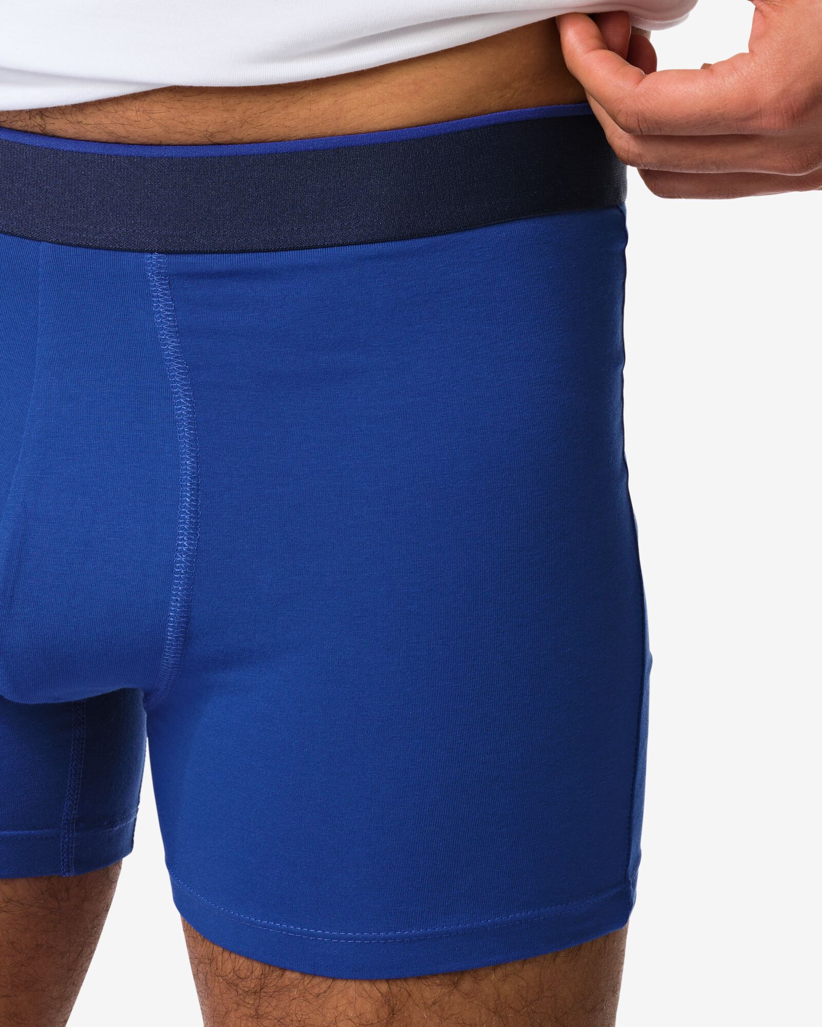 herenboxers - 3 stuks blauw blauw - 19168310BLUE - HEMA