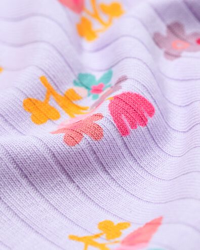 kinder T-shirt bloemen lichtpaars lichtpaars - 30837449LIGHTPURPLE - HEMA