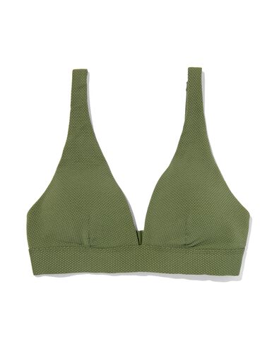 haut de bikini triangle femme haut vert armée vert armée - 22350990ARMYGREEN - HEMA