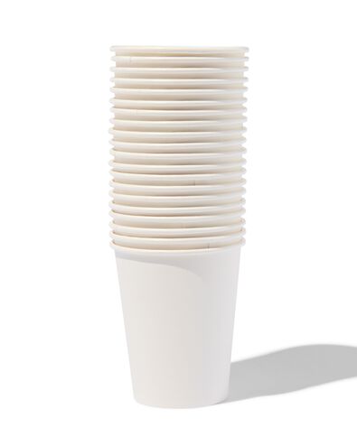 Papierbecher 250 ml wei&szlig; &ndash; 20 St&uuml;ck - 14280206 - HEMA
