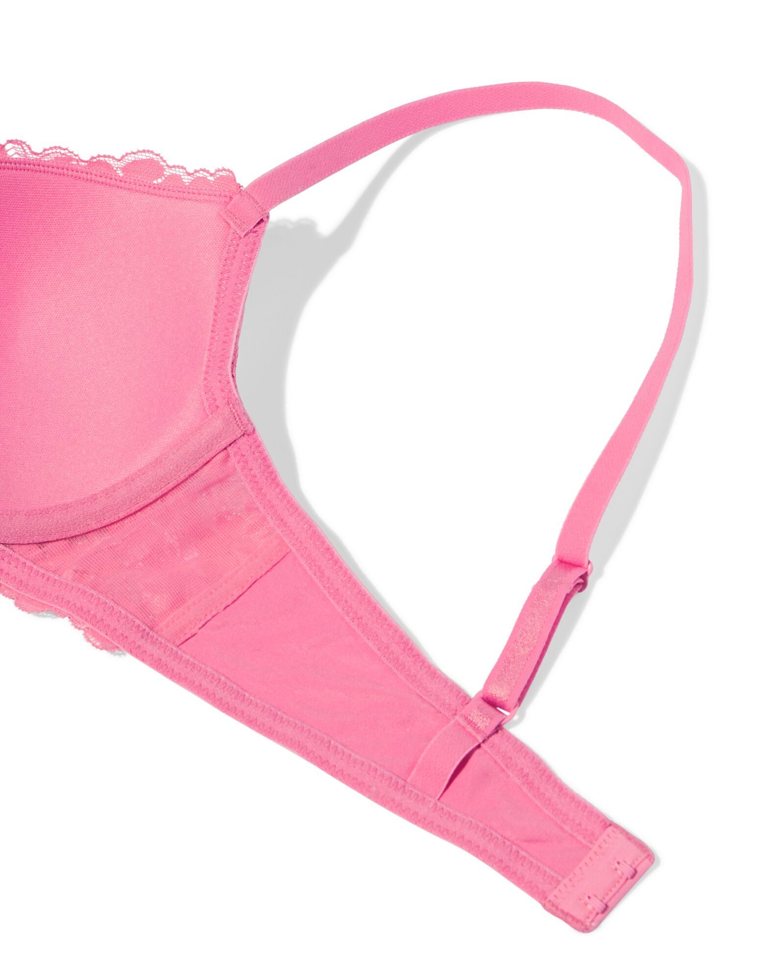 voorgevormde kanten bh met beugel roze roze - 21805500PINK - HEMA