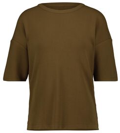 t-shirt femme Lora marron marron - 1000028263 - HEMA