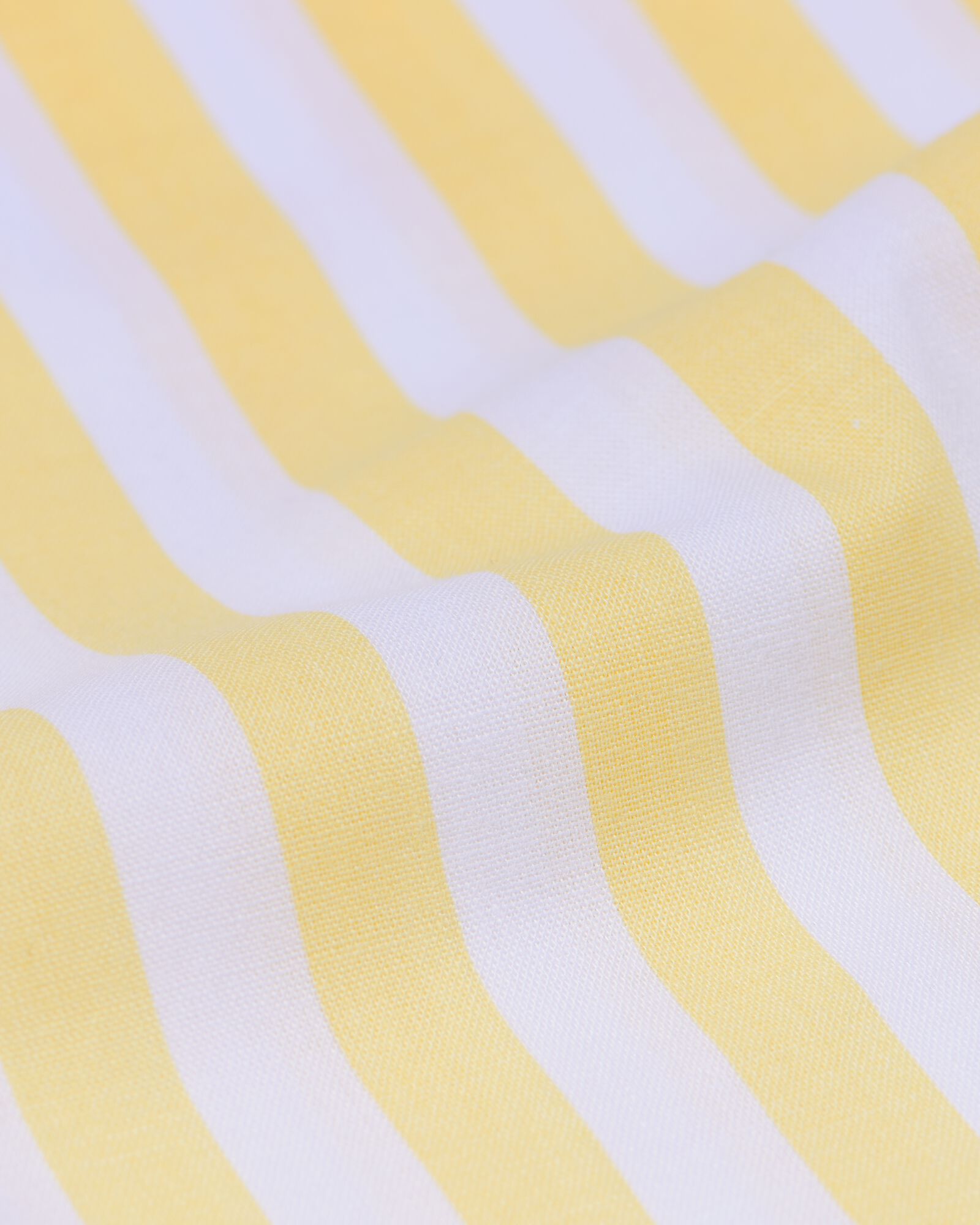 housse de couette tout-petit 120x150 coton doux rayures jaunes - 5730229 - HEMA