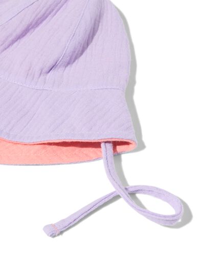 baby zonnehoed mousseline lila - 33250090LILAC - HEMA