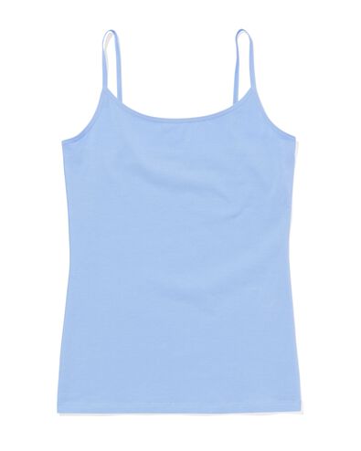 débardeur femme stretch coton bleu bleu - 19650491BLUE - HEMA