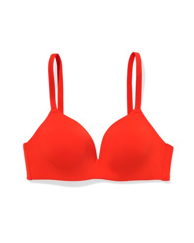 Vorgeformter BH ohne Bügel aus recycelter Mikrofaser rot - 21820315RED - HEMA
