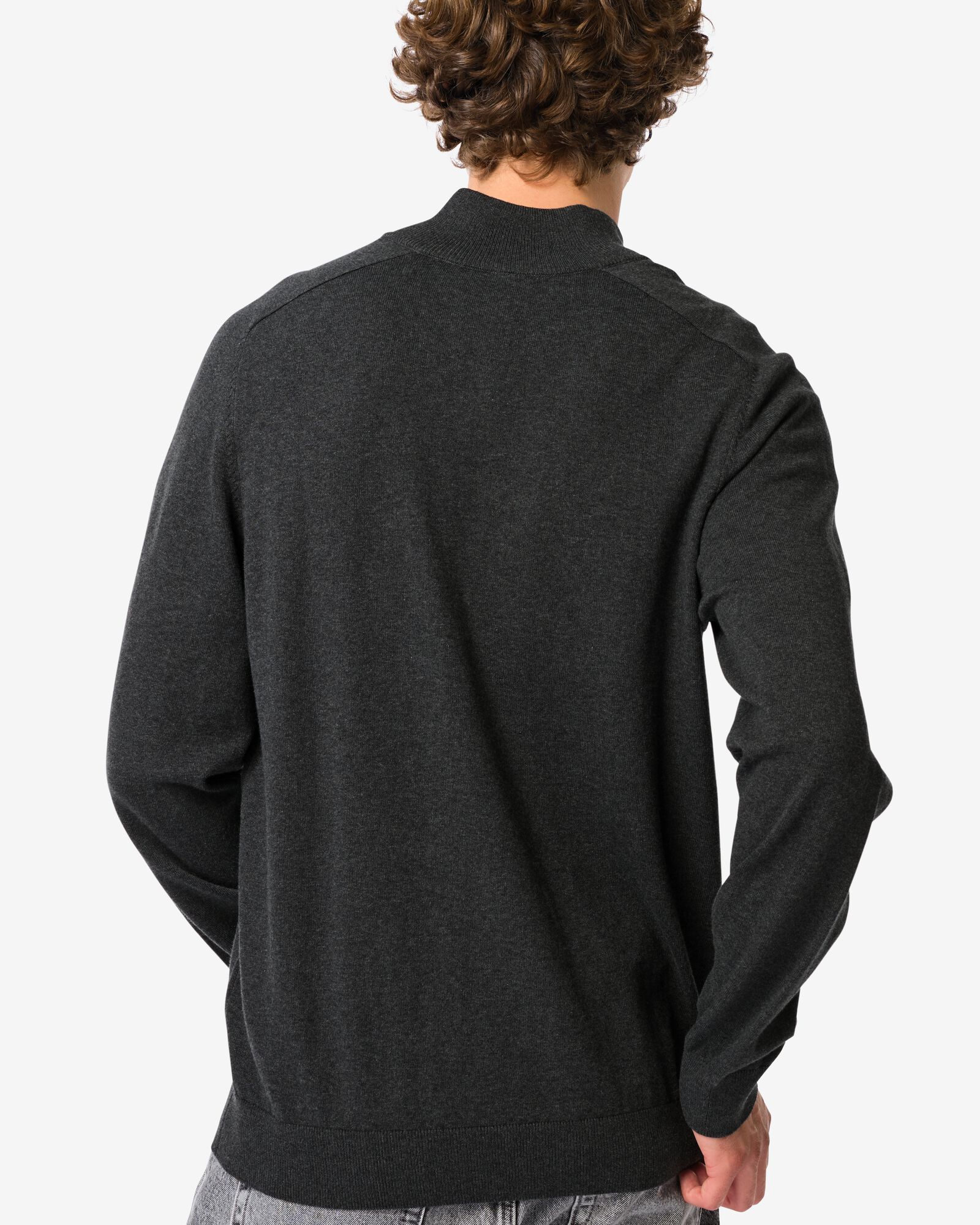 Herrenpullover Flip graumeliert graumeliert - 2172010GREYMELANGE - HEMA