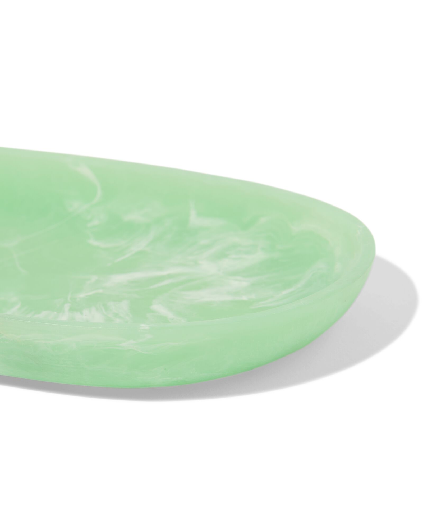 badkamer schaaltje 25x12cm epoxy marmerlook groen - 80300175 - HEMA