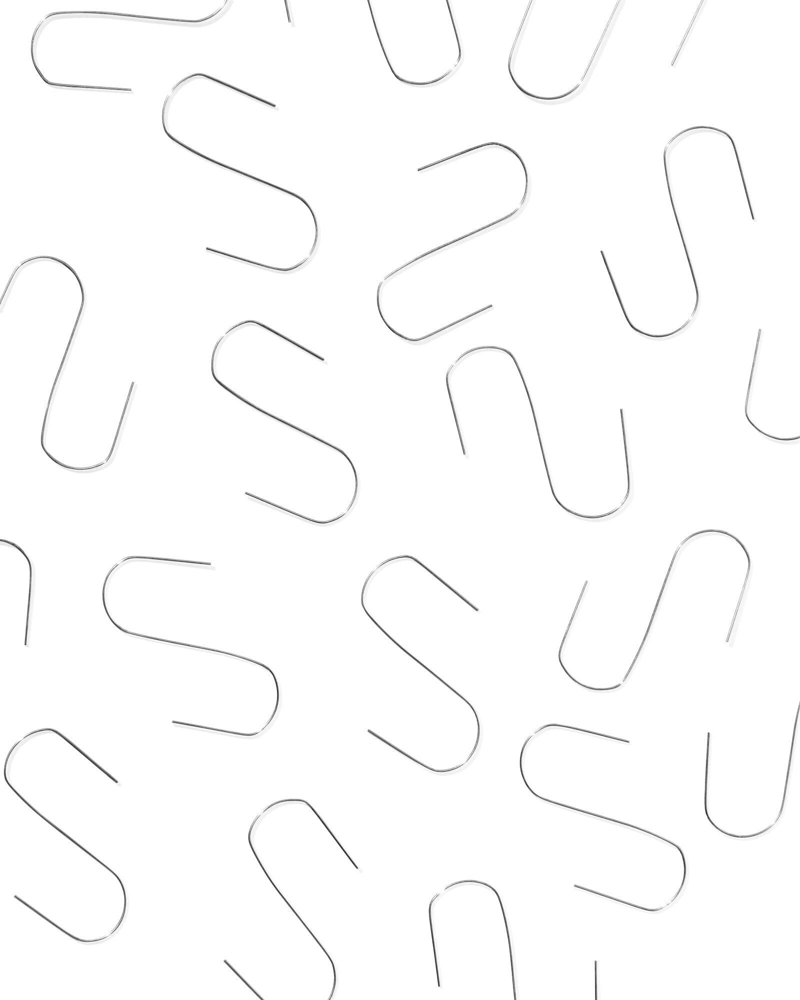 kerstboom haakjes zilver - 50 stuks - 25130153 - HEMA