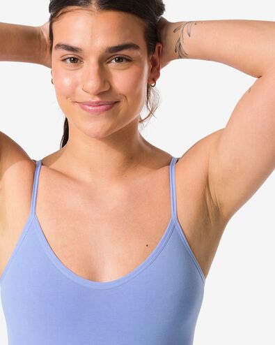 body femme correction l&eacute;g&egrave;re coton bleu bleu - 21530304BLUE - HEMA