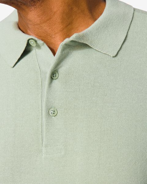 Herren-Poloshirt, Feinstrick grün - 1000029780 - HEMA