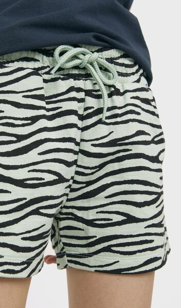 kinder sweatshort zebra lichtgroen lichtgroen - 1000027657 - HEMA