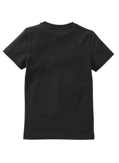 t-shirt enfant - coton bio noir 134/140 - 30729274 - HEMA