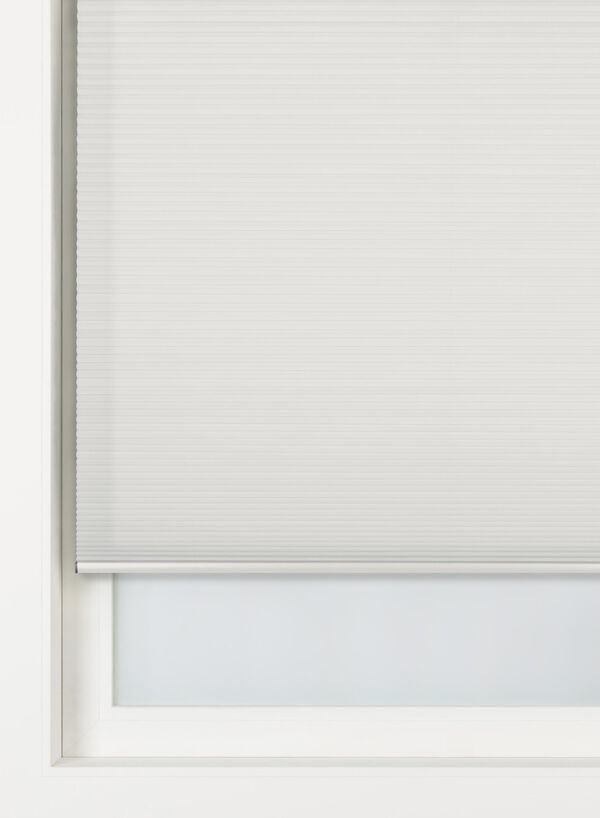 plisse dubbel lichtdoorlatend witte achterzijde blauw blauw - 1000031713 - HEMA