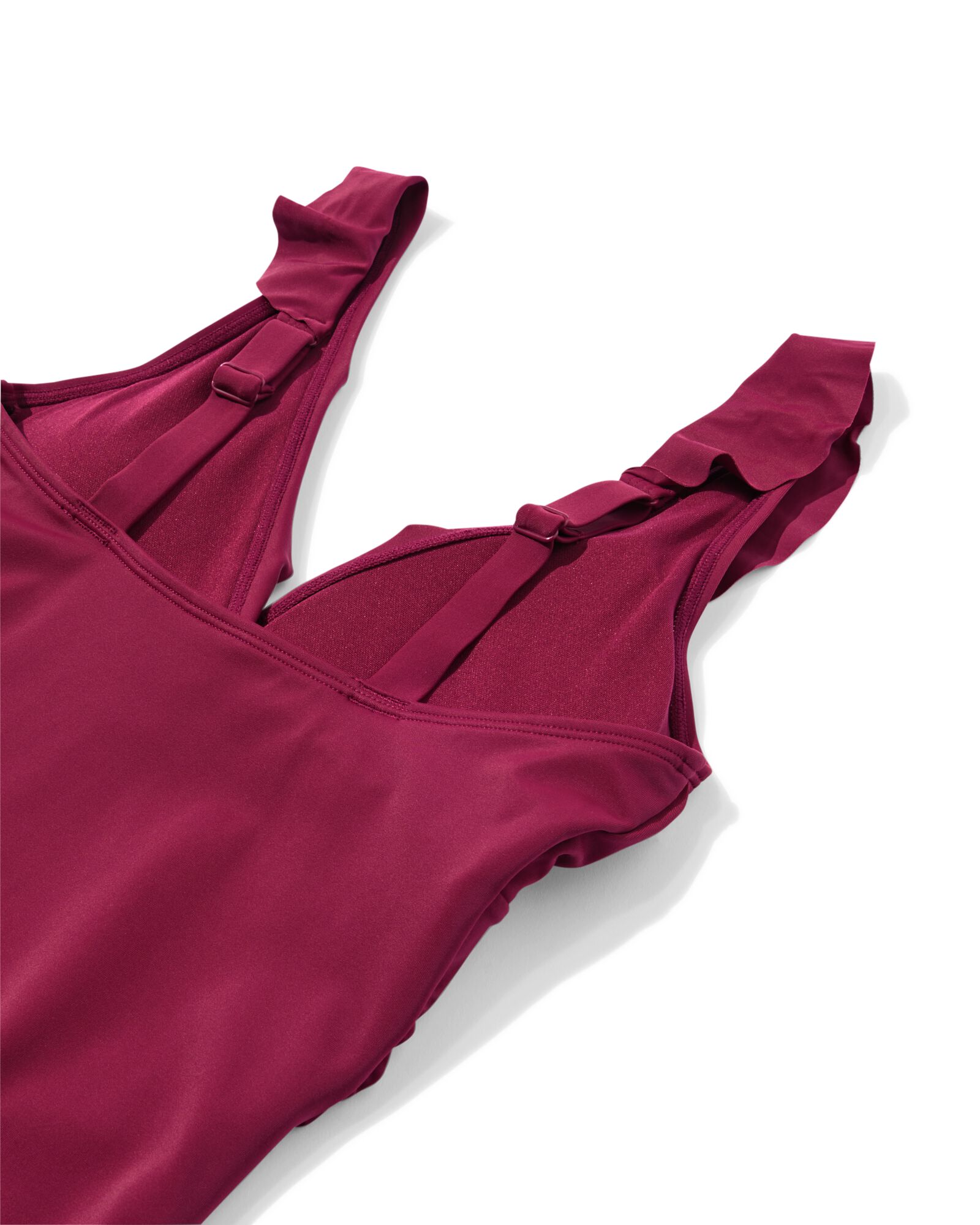 Damen-Badeanzug Neva, figurfreundliche Passform, ger&uuml;scht dunkelrot dunkelrot - 22360370DARKRED - HEMA