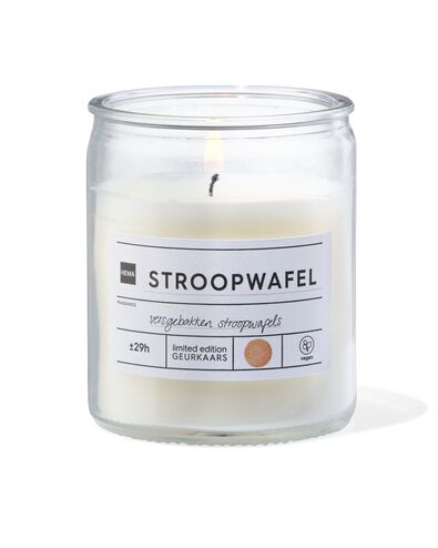 geurkaars in glas stroopwafel - 13540004 - HEMA