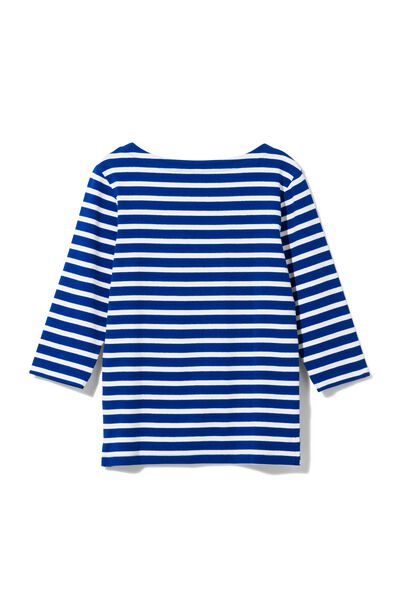Damen-Shirt Cara, U-Boot-Ausschnitt blau - 1000029919 - HEMA