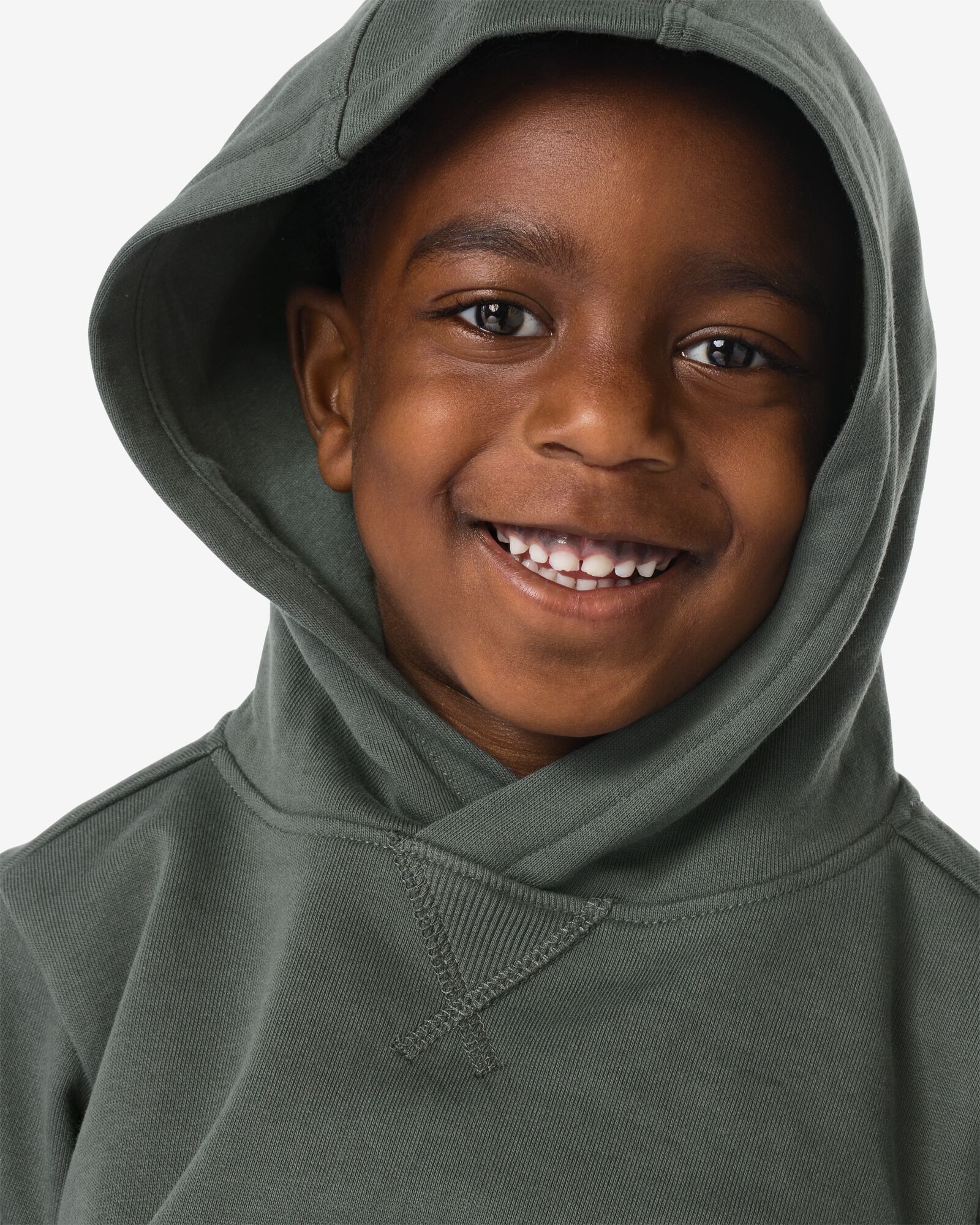 kinderhoodie donkergroen donkergroen - 30703508DARKGREEN - HEMA