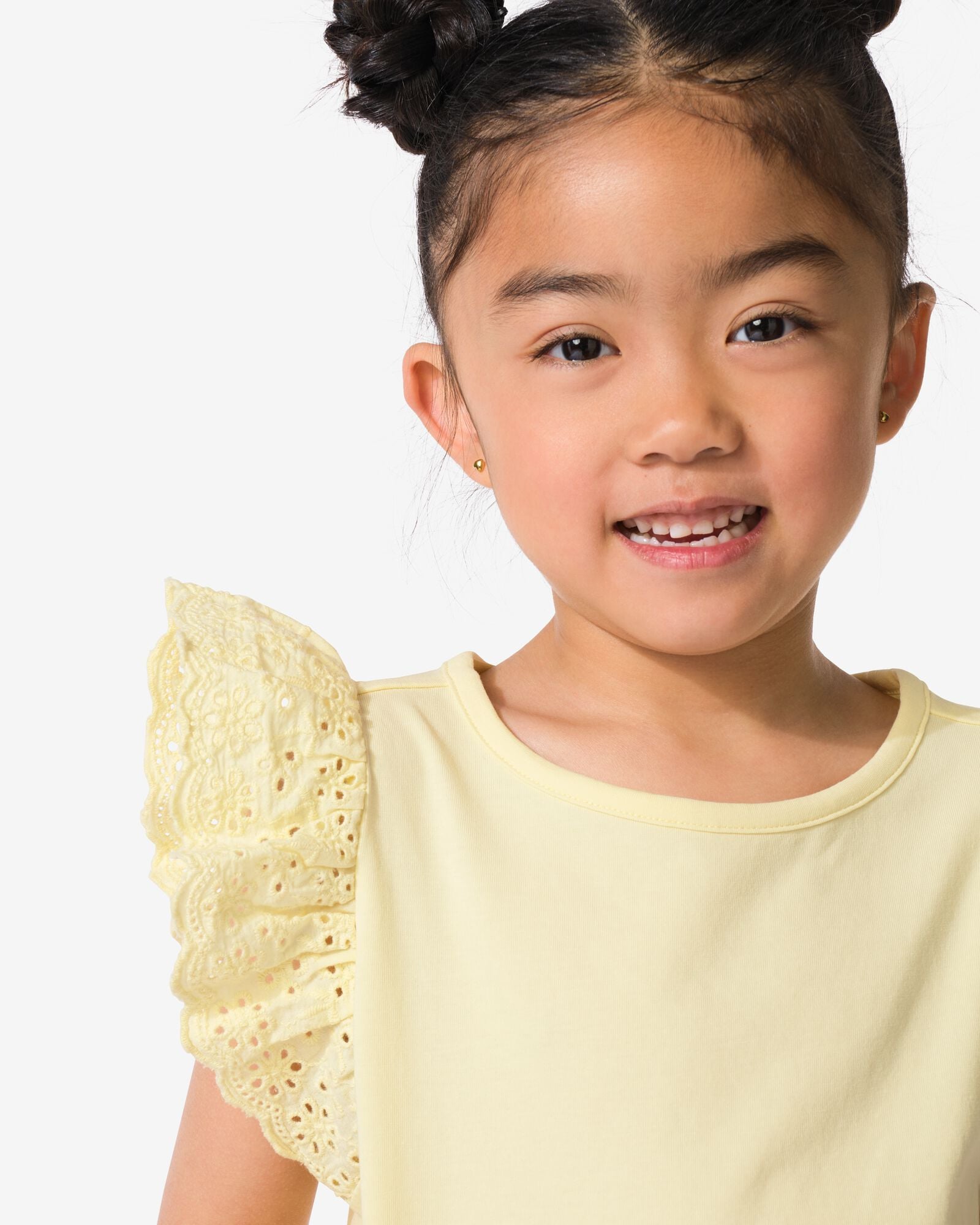 Kinderunterhemden aus Jersey, bestickt &ndash; 2 St&uuml;ck rosa rosa - 30824527PINK - HEMA