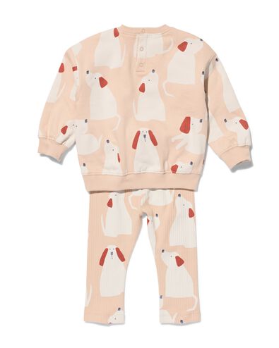 ensemble b&eacute;b&eacute; sweat chiens beige - 33127370BEIGE - HEMA