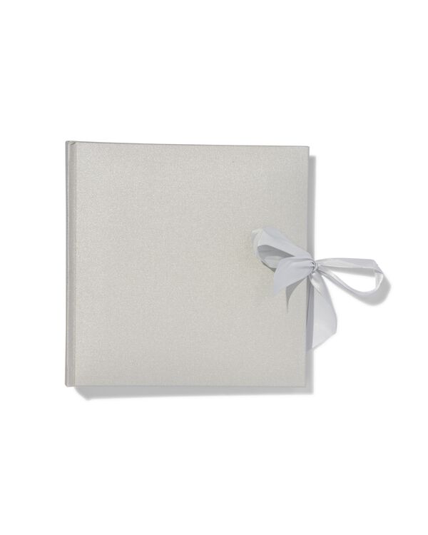 fotoalbum 24x24.5 zilver - 14633313 - HEMA