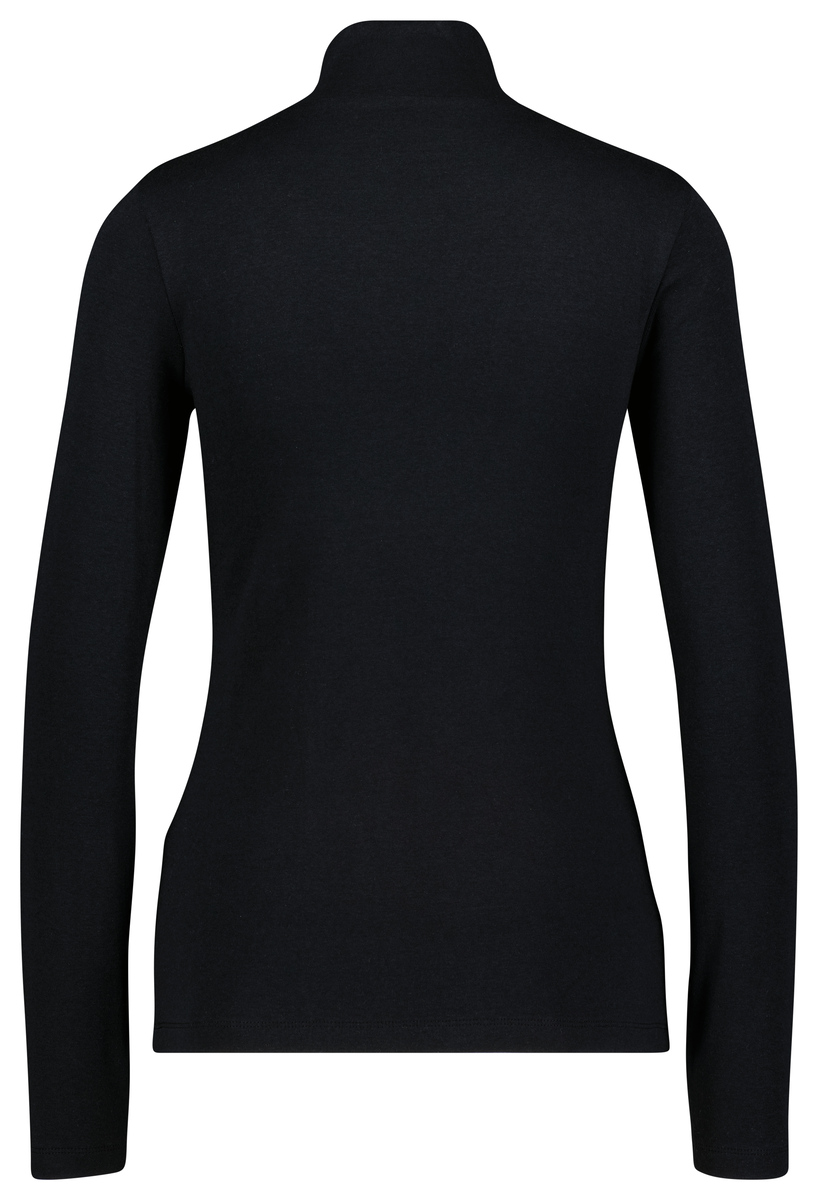 Damen-Shirt, Rollkragen schwarz schwarz - 1000025534 - HEMA
