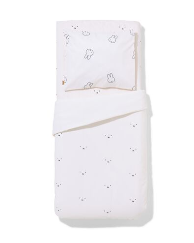 parure de lit Miffy pour tout-petit 120 x 150 cm en coton doux avec gigoteuse pour poup&eacute;e - 5700225 - HEMA