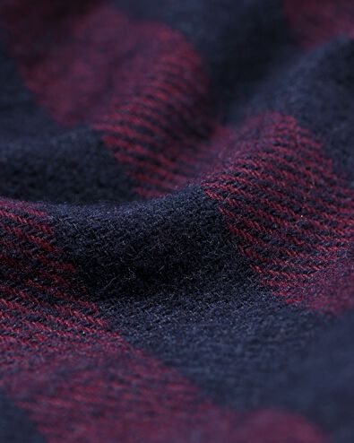 Herrenpyjama Flanell, gestreift dunkelrot - 23634420DARKRED - HEMA