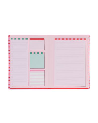 dagplanner 21x15.5cm rood-roze - 14100239 - HEMA