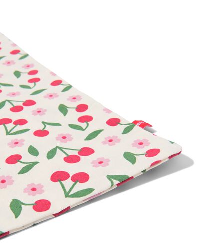 canvas tas 42x36cm oprolbaar flora - 61104521 - HEMA