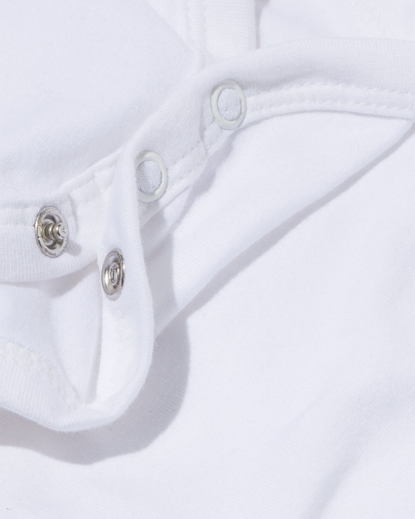 body crois&eacute; en coton biologique stretch - 2 pi&egrave;ces blanc blanc - 1000005358 - HEMA