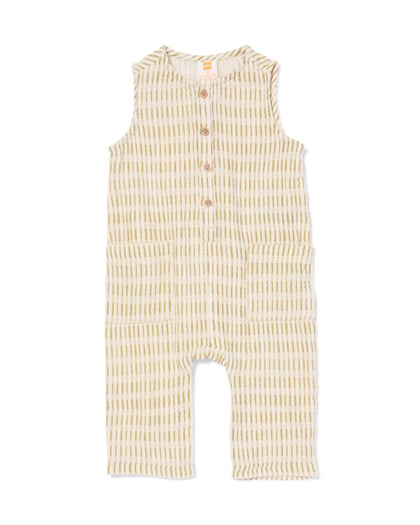 babyjumpsuit mousseline abstract ecru ecru - 33186170ECRU - HEMA