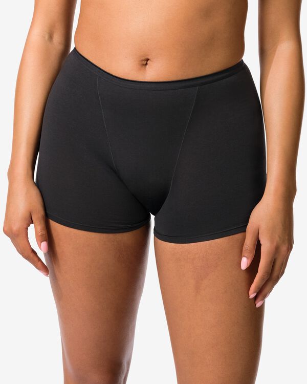 boxer menstruel coton haut pouvoir absorbant noir noir - 19611786BLACK - HEMA
