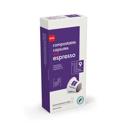 10 capsules de café espresso - 17180022 - HEMA