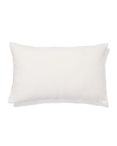 housse de coussin 50x30cm velours rayures rose - 7325155 - HEMA